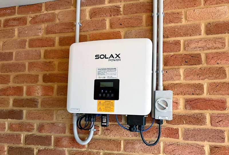 SolarX home installation SolarX Installed in home garage